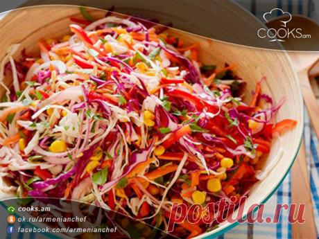 Աղցան կաղամբով և եգիպտացորենով - cooks.am խոհարարական կայք - աղցանների, տորթերի, խմորեղենի, օրիգինալ ուտեստներ բաղադրատոմսեր