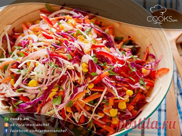 Աղցան կաղամբով և եգիպտացորենով - cooks.am խոհարարական կայք - աղցանների, տորթերի, խմորեղենի, օրիգինալ ուտեստներ բաղադրատոմսեր