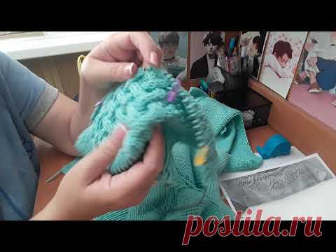 #VLOG​:Запасаемся водой/Видео ответ для подписчицы/Продолжила вязать кардиган.Небольшие обьяснялочки.