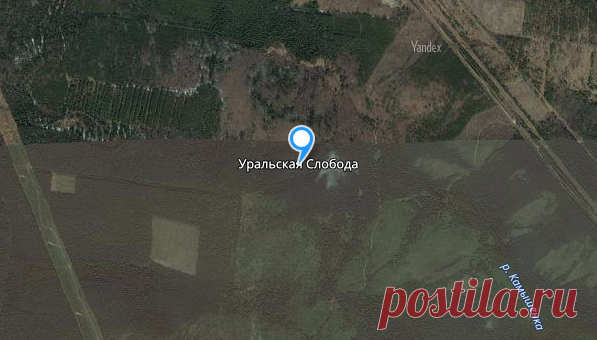 Карта - кп. Уральская слобода р-н. Невьянский