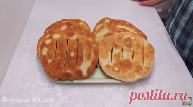 Пресные лепешки на сковороде