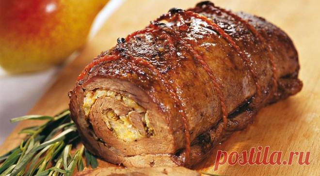 Рулет из говядины с грушами и сыром. Пошаговый рецепт с фото на Gastronom.ru