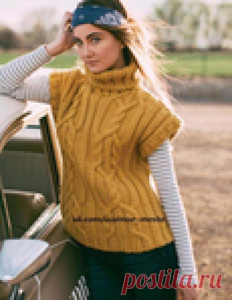 Безрукавка спицами