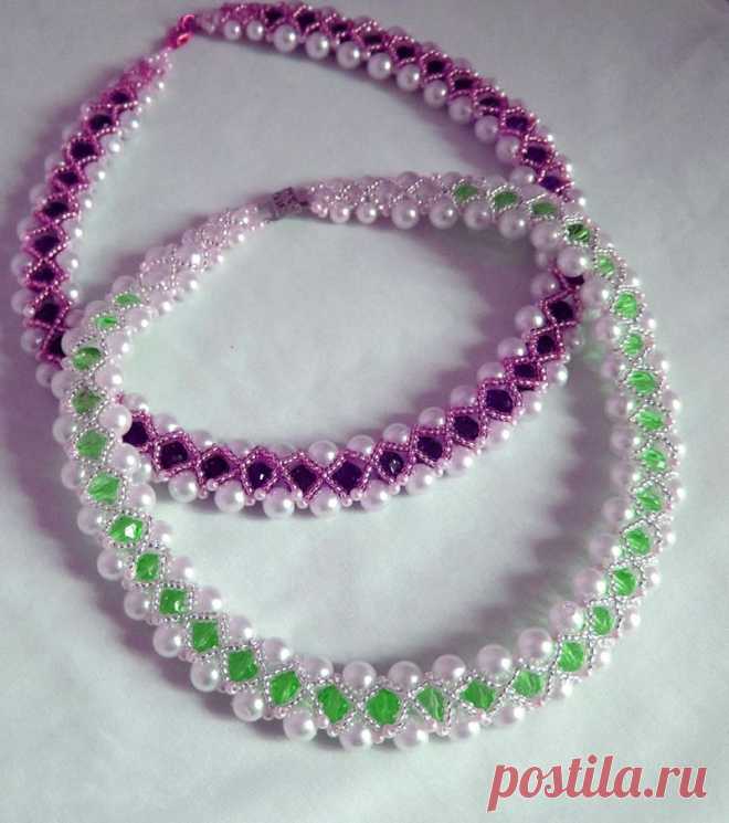 Free pattern for beutiful beaded necklace | Beads Magic