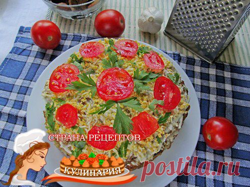 Закусочный торт из кабачков праздничный рецепт с фото