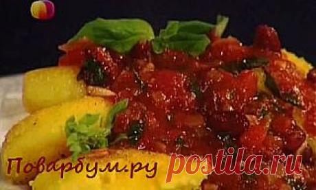 Биточки из поленты с соусом из красной фасоли (Спросите повара)