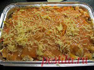 Лазанья из куриной грудки с томатным соусом / Кулинарный рецепт ItsFood.ru