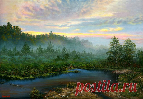 Где зори пьют солнечный мед. Где кормит лосенка лосиха,
Соловушка песни поет,
Березоньки шепчутся тихо
И зори пьют солнечный мёд.