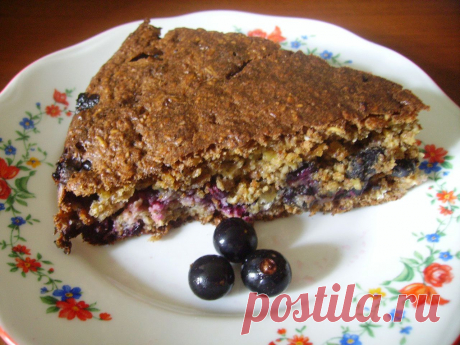 Вкусный и полезный пирог на основе геркулеса