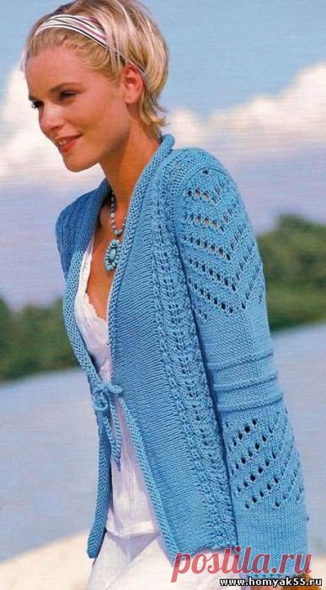 Кофты, жакеты, свитера для женщин спицами - Схемы и описания вязаных изделий | «Хомяк55.ру» сайт о вязании