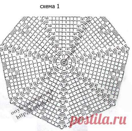 Скатерть в филейной технике - вязание крючком на kru4ok.ru