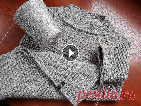 Свитер мужской спицами. Часть 4. Рукава. Ответы на вопросы. Свитер мужской спицами. Часть 4. Рукава. Ответы на вопросы....