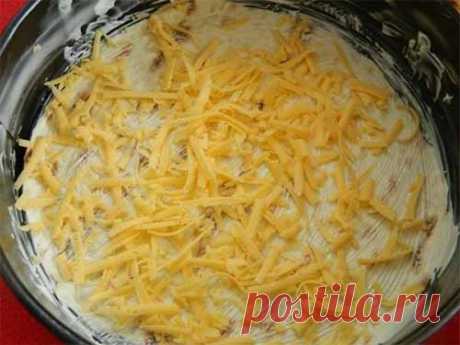 Пирог из лаваша с сыром