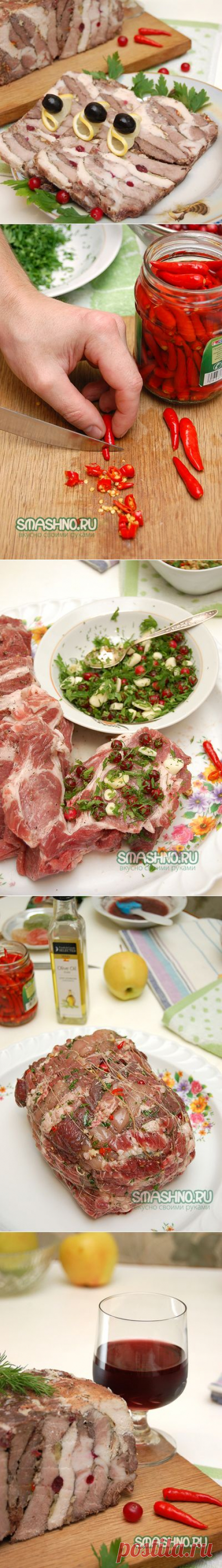 Праздничная мясная закуска