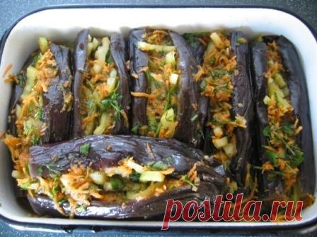 Блюда из баклажан - лучшие рецепты -приготовления.-Рецепт фаршированного баклажана