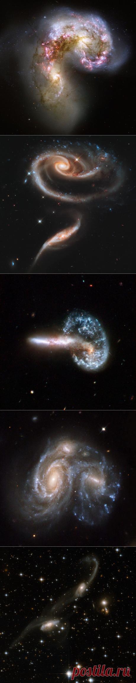 Большая Вселенная — Взаимодействующие галактики — 22 фото