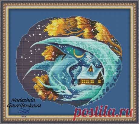 Дракон-Хранитель, схема для вышивки , арт. НГ-007 Надежда Гавриленкова | Купить онлайн на Mybobbin.ru
