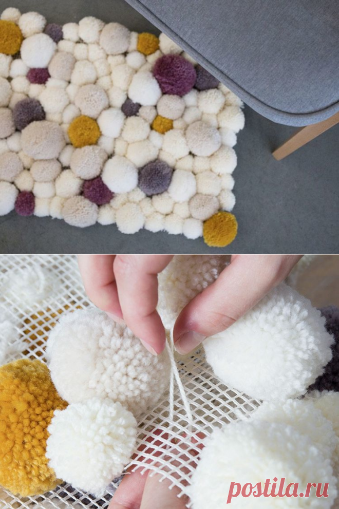 Faire un tapis en pompons
