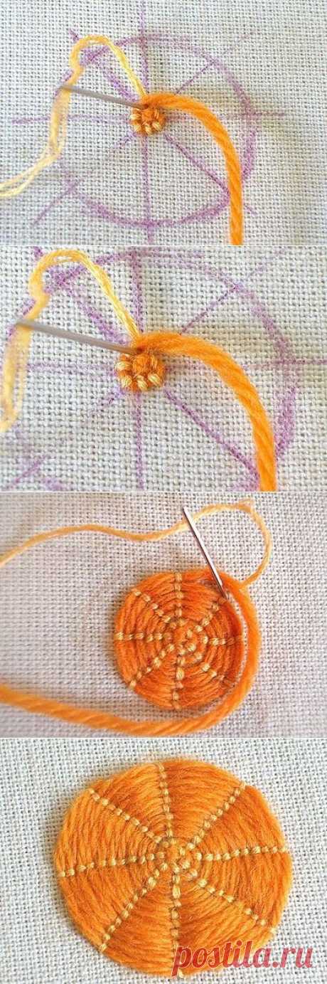 Sarah Whittle - Contemporary Embroidery Artist: Couched Circles