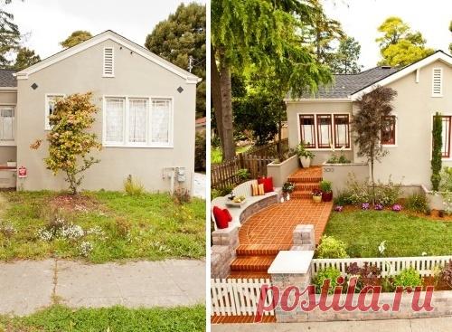 Преображение фасада и дворика: 18 домов до и после