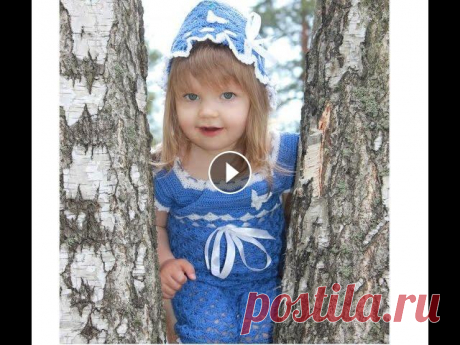 Боди на малыша от 1.5 лет крючком-Часть3 Bodi Вяжем нижнюю часть, штаники, застежку.Расход пряжи 200гр, крючок №1.5...