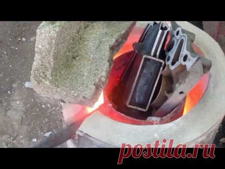 cómo hacer horno de fundición de aluminio con concreto celular