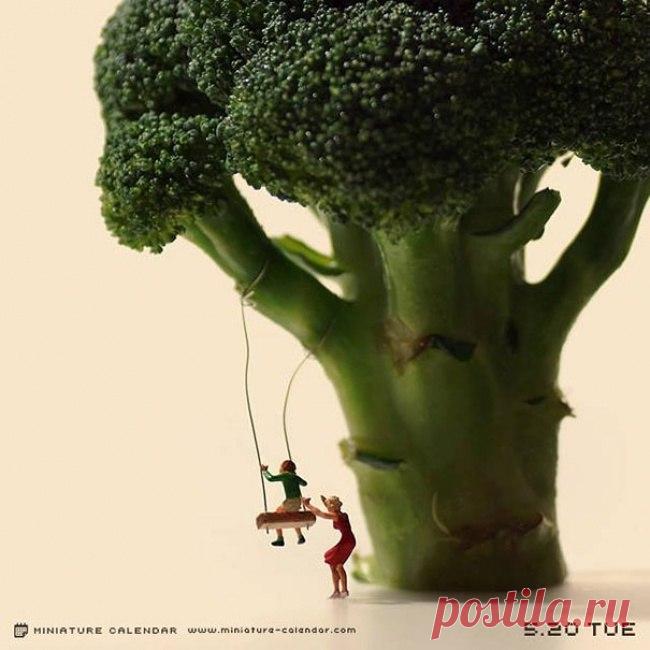 Крошечный мир японского художника из подручных предметов - Путешествуем вместе