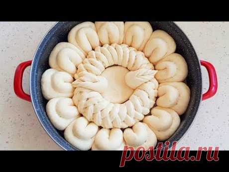 Питка Цвете със Суха Мая Стъпка по Стъпка | Chleb Bread Yumuşak Pamuk Poğaça خبز Golden Bakery