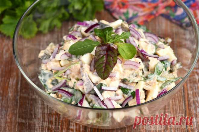 Салат из рыбных консервов за 10 минут. Вкус бесподобный! Все дело в заправке (рецепт с фото) | Совет да Еда | Яндекс Дзен