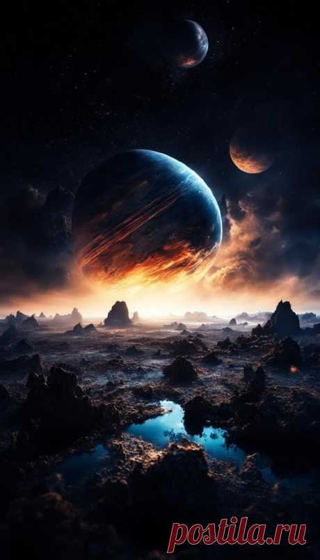 Цикл «Скальпель вечности» - Маргиад in 2024 | Fantasy landscape, Space artwork, Space art