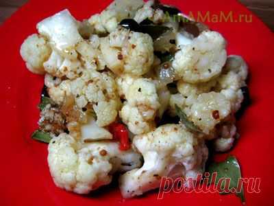 Цветная капуста по-корейски (хе) - острая,очень вкусная, явно ощущаемая на зубок, задорная!