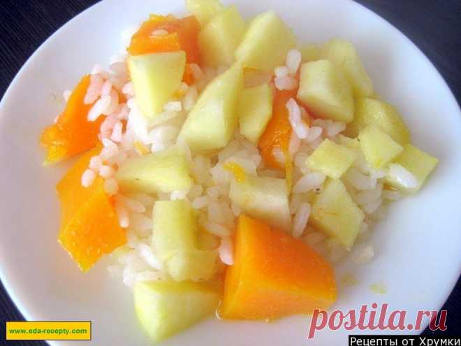 Каша из тыквы с рисом и яблоками на воде рецепт с фото пошагово - 1000.menu