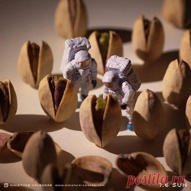 Крошечный мир японского художника из подручных предметов - Путешествуем вместе