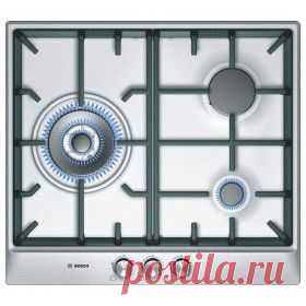 Купить Варочная поверхность Bosch PCC615B90E серебристый  / Интернет-магазин "Vseinet.ru"
Независимая газовая варочная поверхность цвета нержавеющая сталь PCC615B90E при стандартной ширине в 60 см оснащена тремя конфорками: левая – конфорка WOK, правая дальняя – повышенной мощности, правая ближняя – экономичная. Управление варочной поверхностью производится при помощи трех поворотных регуляторов, расположенных спереди.