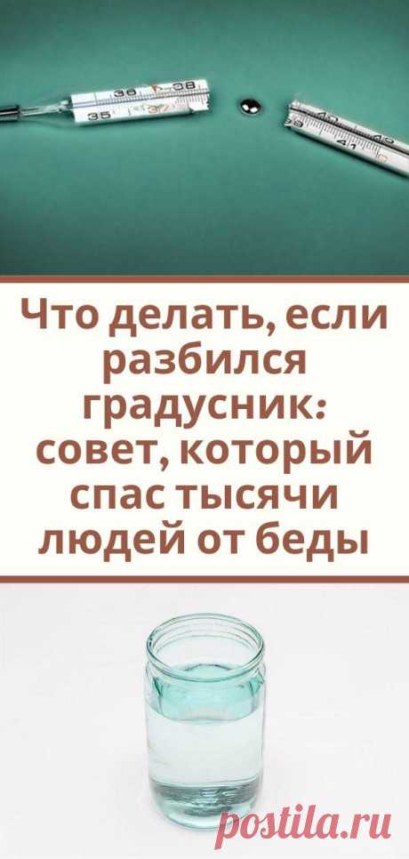 Что делать, если разбился градусник: совет, который спас тысячи людей от беды