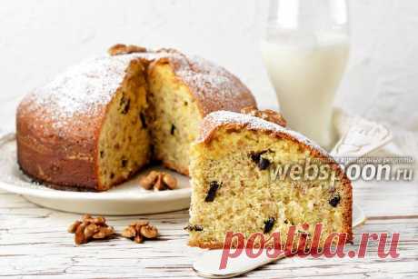 Шарлотка с черносливом и орехами рецепт с фото, как приготовить на Webspoon.ru