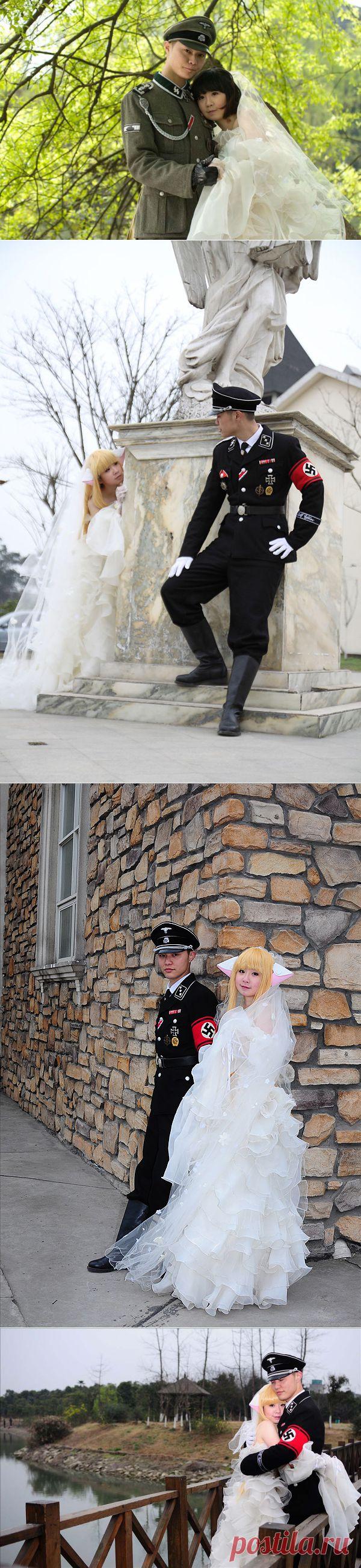 Фашистская свадебная фотосессия в Китае • НОВОСТИ В ФОТОГРАФИЯХ