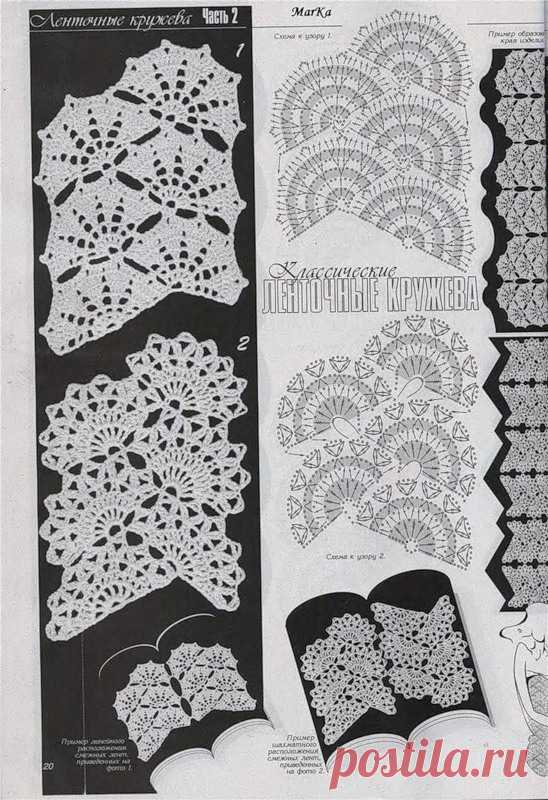 Схемы ленточного кружева (оченьмногофото) и как их можно применить - Страна Мам