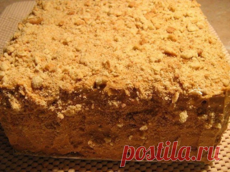 Торт со сгущенкой и печеньем