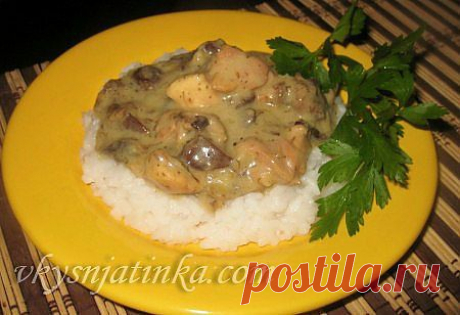 Индейка в сливочном соусе - рецепт с фото