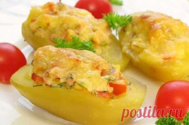 Фаршированный картофель. | 4vkusa.ru