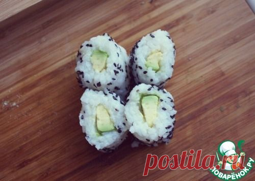 Роллы с авокадо - кулинарный рецепт