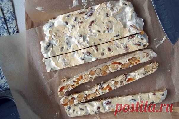 Мягкая нуга с орехами и курагой (Torrone morbido) + "Нуга и туррон" 19 рецептов