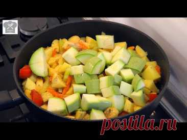 Овощное рагу с кабачками вкусный и сытный рецепт.
