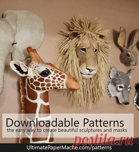 Patterns For Paper Mache Sculptures And Masks • Ultimate Paper Mache