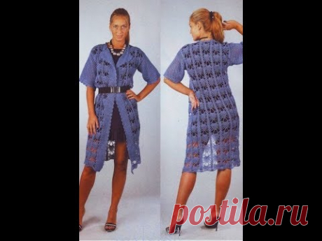 ЖАКЕТ КРЮЧКОМ. РАЗБОР УЗОР+СХЕМА+ВЫКРОЙКА || JACKET CROCHET. THE PARSING PATTERN+SCHEME+PATTERN