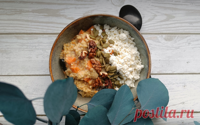 Мой ТОП ПП-БЛЮД в марте: тыквенная каша, запечённая индейка, имбирная горбуша, овсяная каша с рикоттой и др. | #homeaesthetics | Дзен