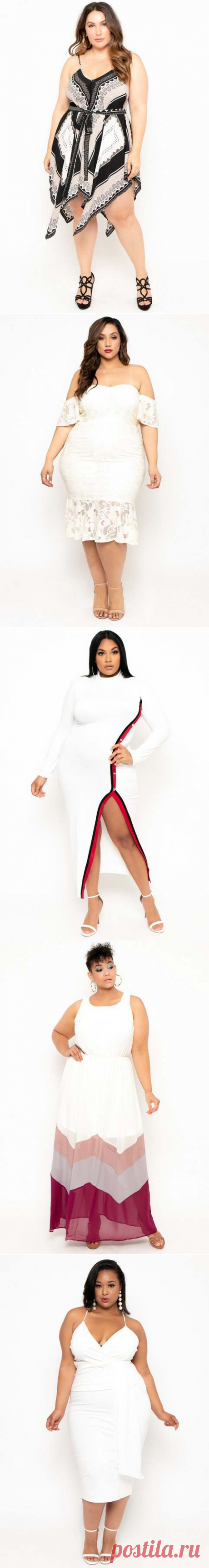 Платья для полных девушек американского бренда Curvy Sense лето 2019 (60 фото)