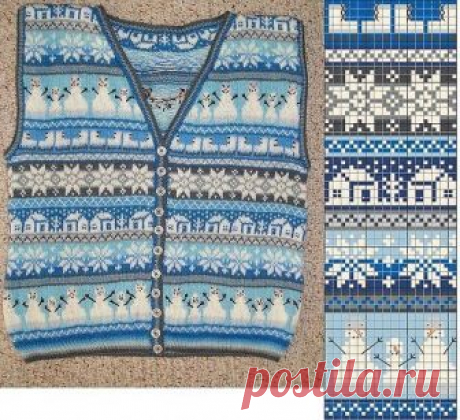Узор для зимнего жаккарда