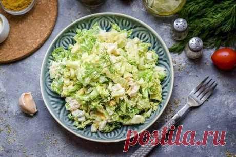 Правильное питание - это вкусно! Белковый салат из пекинской капусты с курицей, яйцами и огурцами | Fresh.ru домашние рецепты | Яндекс Дзен